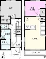 埼玉県さいたま市南区曲本2(一戸建)の賃貸物件の間取り