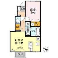 ゴールドクエスト B棟の間取り