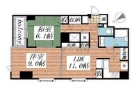 栃木県宇都宮市南大通り2(マンション)の賃貸物件の間取り