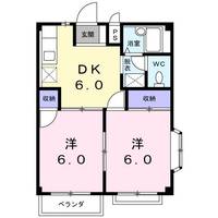栃木県栃木市大平町新(アパート)の賃貸物件の間取り