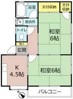 埼玉県上尾市本町1(アパート)の賃貸物件の間取り
