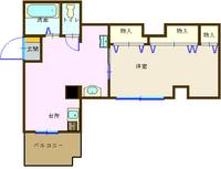 ハーベストマンションの間取り