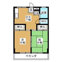 塚場ハイツNO2の間取り