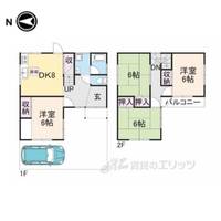 奈良県奈良市北永井町(一戸建)の賃貸物件の間取り
