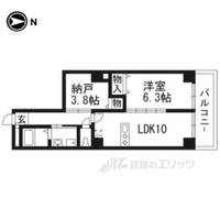 QUINTO五条烏丸の間取り