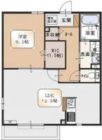 エルメゾン小手指Aの間取り