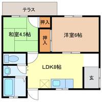 三重県津市津興(一戸建)の賃貸物件の間取り