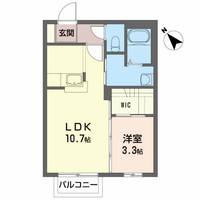 宮城県黒川郡大和町もみじケ丘3(アパート)の賃貸物件の間取り