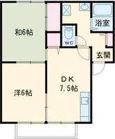 兵庫県三木市大村(アパート)の賃貸物件の間取り