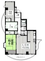 東京都多摩市唐木田1(マンション)の賃貸物件の間取り