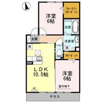 愛知県一宮市相生2(アパート)の賃貸物件の間取り
