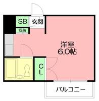 神奈川県大和市福田6(マンション)の賃貸物件の間取り