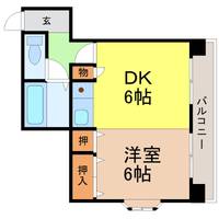愛知県名古屋市西区那古野1(マンション)の賃貸物件の間取り