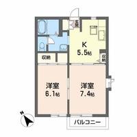 ルミエールコートIIBの間取り