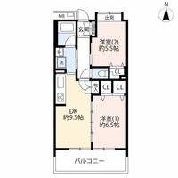 URシャレール荻窪の間取り