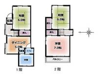 東京都江戸川区江戸川2(一戸建)の賃貸物件の間取り