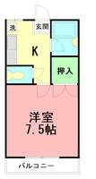 神奈川県小田原市前川(マンション)の賃貸物件の間取り