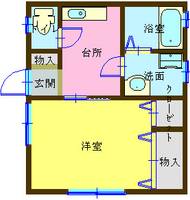 山口県下関市元町(アパート)の賃貸物件の間取り