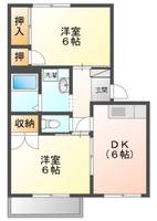 レーベンにわせAの間取り