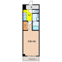 静岡県浜松市中央区元浜町(マンション)の賃貸物件の間取り