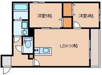 福岡県福岡市東区原田1(アパート)の賃貸物件の間取り