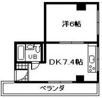 大阪府岸和田市下松町1(マンション)の賃貸物件の間取り