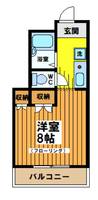 東京都渋谷区西原1(マンション)の賃貸物件の間取り