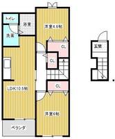 エトワール大原Aの間取り