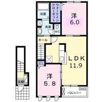 グレースガーデン南高下Iの間取り