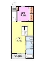新潟県新潟市中央区関屋浜松町(アパート)の賃貸物件の間取り