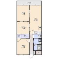 群馬県伊勢崎市宮前町(マンション)の賃貸物件の間取り