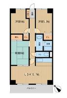 神奈川県座間市相武台3(マンション)の賃貸物件の間取り