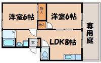 パナハイツTSUJI Bの間取り