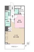 東京都中央区勝どき6(マンション)の賃貸物件の間取り