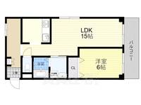 大阪府吹田市江坂町5(マンション)の賃貸物件の間取り