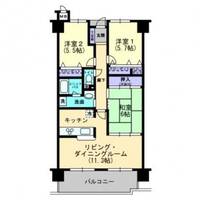 広島県福山市光南町3(マンション)の賃貸物件の間取り
