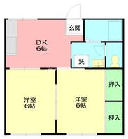 神奈川県厚木市愛甲1(アパート)の賃貸物件の間取り