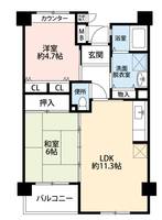 公社賃貸SMALIO 湊の間取り