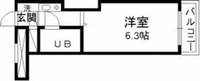 東京都世田谷区千歳台1(マンション)の賃貸物件の間取り