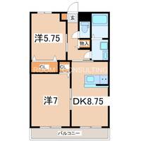 鹿児島県鹿児島市宇宿7(マンション)の賃貸物件の間取り