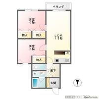 ヴィラージュ松原の間取り