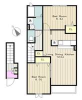 東京都町田市相原町(アパート)の賃貸物件の間取り