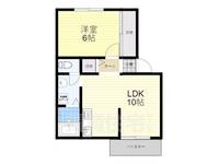 大阪府茨木市南春日丘5(アパート)の賃貸物件の間取り