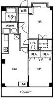 エマーレ板橋四葉の間取り