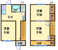 朝霞ハイツの間取り