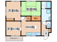三明グリ-ンハイツの間取り