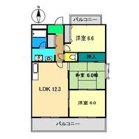 パレス南国の間取り