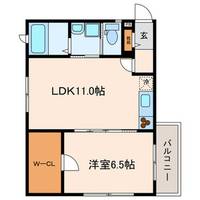 東京都狛江市中和泉5(アパート)の賃貸物件の間取り
