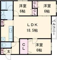 物件の間取り画像