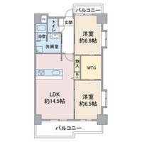 愛知県名古屋市瑞穂区八勝通2(マンション)の賃貸物件の間取り